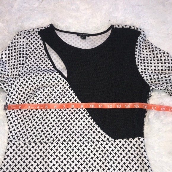 I ❤️ Robson Black White Cut our Dress Sz M - Picture 5 of 8
